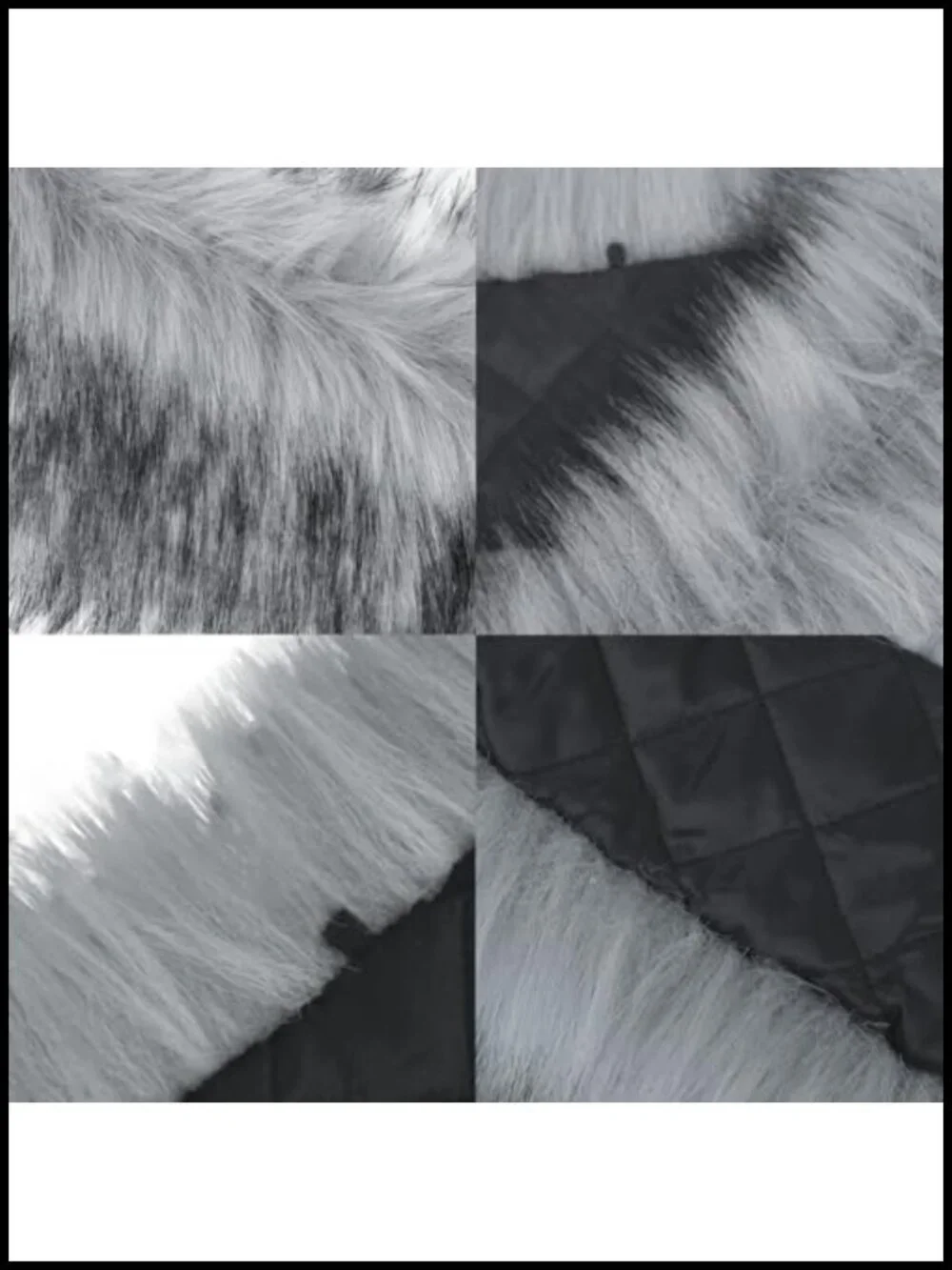 Faux Fur Collar Scarf Shawl Shrug - Detachable Winter Wrap
